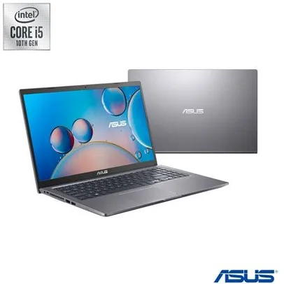 Notebook Asus, Intel Core i5 1035G1, 8GB, 256GB, Tela de 15,6", NVIDIA MX130, Cinza | R$3514