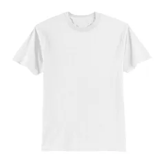 Camiseta Branca Masculina Lisa Algodão Básica