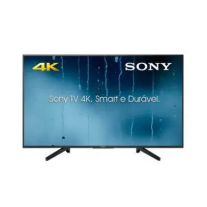 Smart TV LED 49” Sony 4K/Ultra HD KD-49X705F - 3 HDMI 2 USB - R$ 1.839