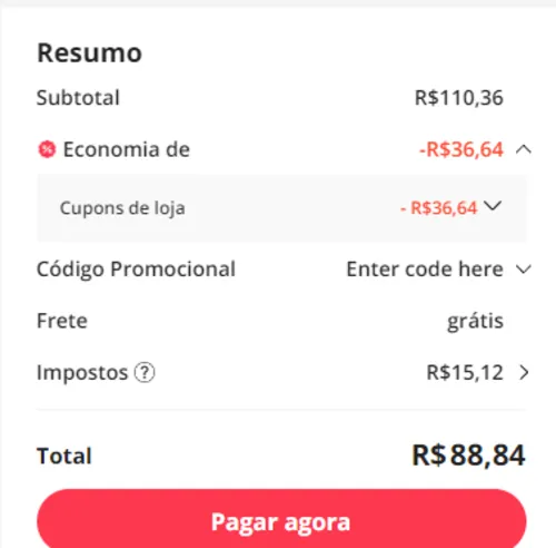 Imagem na descrição da promoção