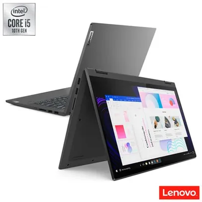 Notebook Lenovo 2 em 1 Ideapad Flex 5i Core i5 1035G1 8GB 256GB SSD 14" FHD IPS Grafite | R$4399