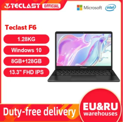 Notebook Teclast F6 8GB+128GB | R$1471