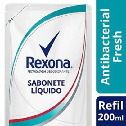 [Amazon Prime] Sabonete Líquido REXONA ANTIBACTERIAL FRESH 200ML, Rexona