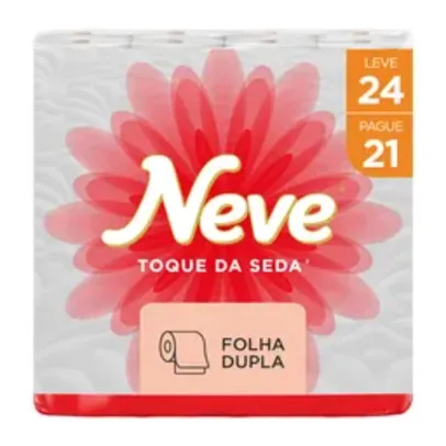 [Regional] Papel Higiênico Neve Toque de Seda Leve 24 Pague 21 - 24 Rolos