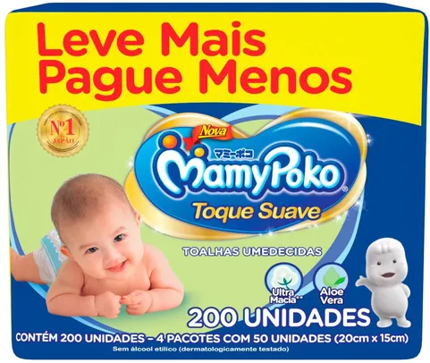 Lenço Infantil Mamypoko Com 200 Toque Suave, MAMYPOKO, Branco, 200 Un