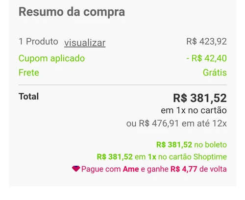 Imagem na descrição da promoção