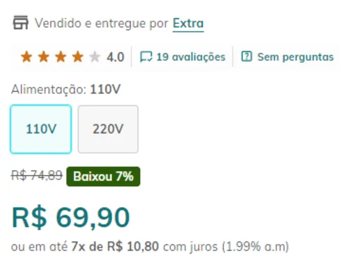 Imagem na descrição da promoção