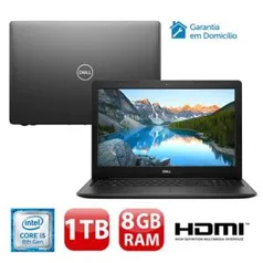 Notebook Dell Core i5-8265U 8GB 1TB - Linux - R$2069