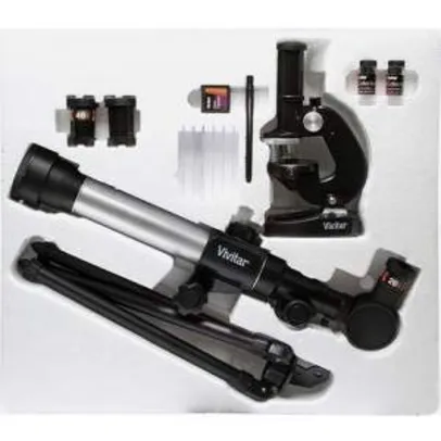 [SouBarato] Kit Microscópio e Telescópio com Lente 50mm - Vivitar - R$99,90