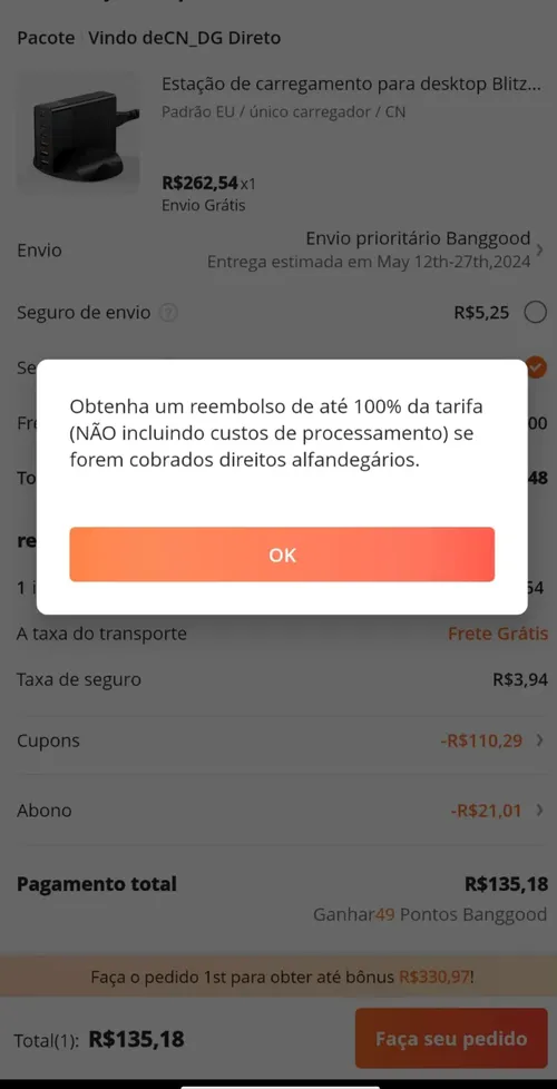 Imagem na descrição da promoção