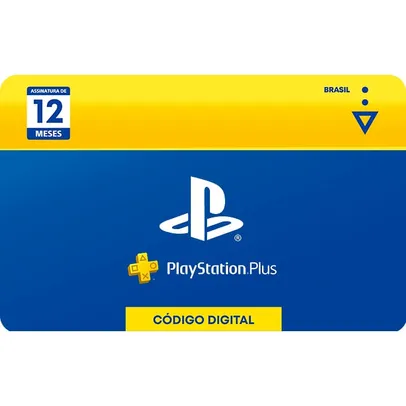 Cartao Digital Playstation Plus 12 Meses