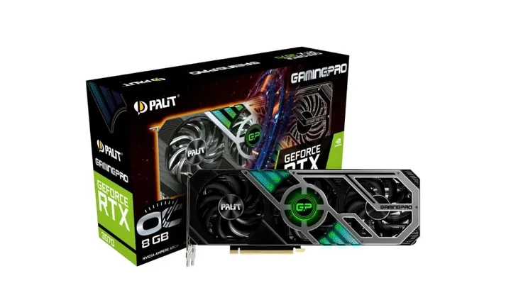 Saindo por R$ 8999: Placa de Vídeo Palit NVIDIA GeForce RTX 3070 GamingPro OC, 8GB | R$8999 | Pelando