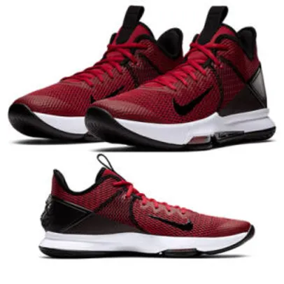 Tênis Nike Lebron Witness IV Masculino - Preto e Vermelho R$300