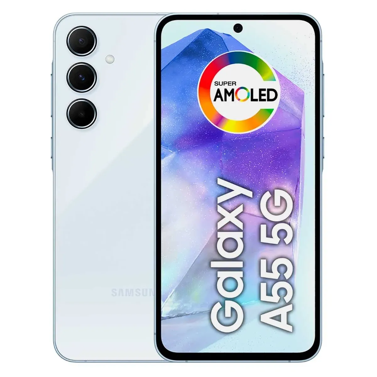 Product image Celular Samsung Galaxy A55 5G, Câmera Tripla Até 50MP, Tela 6.6 , 128GB, Azul Claro