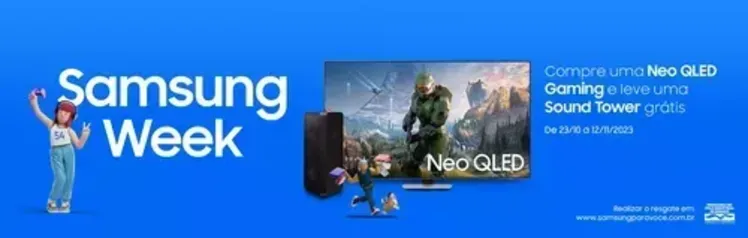 10x s/j Smart TV 50" Neo QLED 4K Samsung Gaming QN90C + SoundTower (novaPromoVigente)