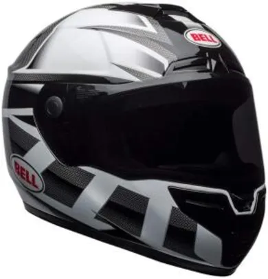 Capacete Bell Helmets Srt PVermelhoator Gloss Branco Preto 58 | R$1.102
