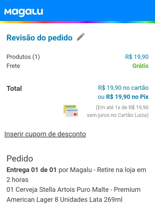 Imagem na descrição da promoção