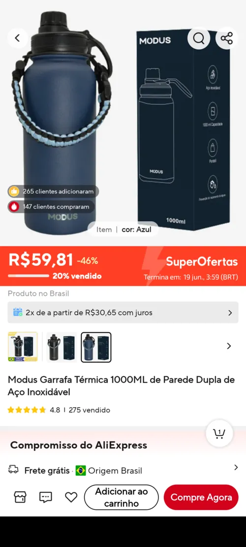 Imagem na descrição da promoção