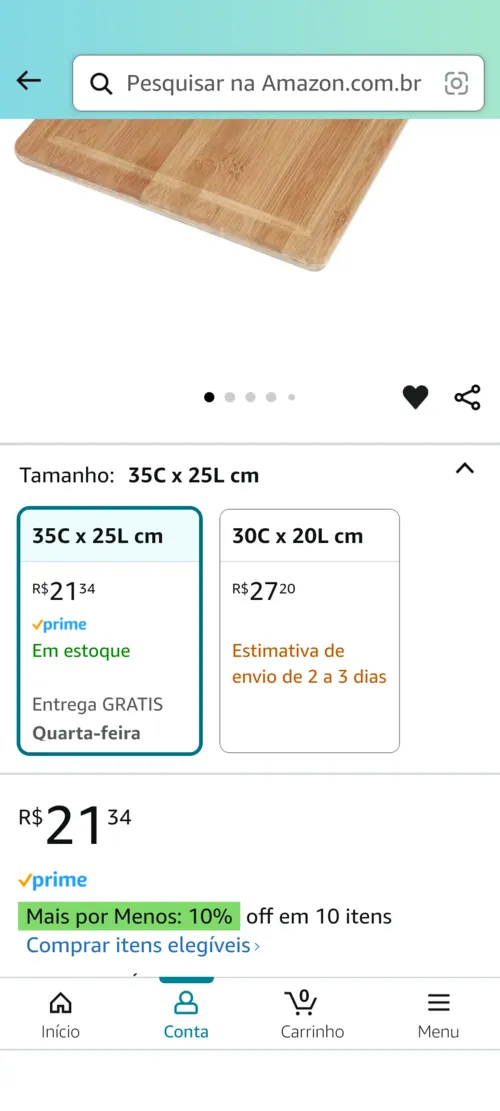 Imagem na descrição da promoção