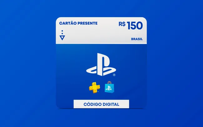 R$150 PlayStation Store - Cartão Presente Digital [Exclusivo Brasil] | Hype Games