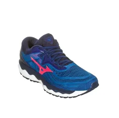 Tênis Mizuno Wave Sky 4 Masculino - Azul e Rosa