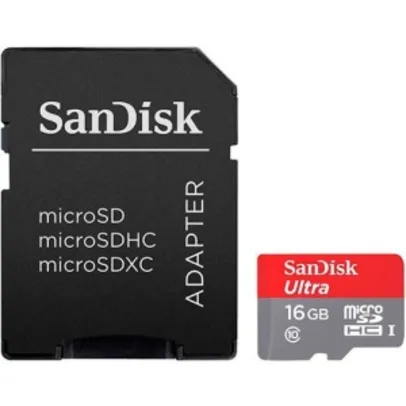 [Americanas] - Cartão de Memória Micro SD 16GB Classe 10 - R$25