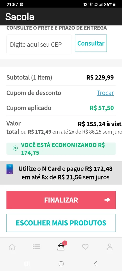 Imagem na descrição da promoção