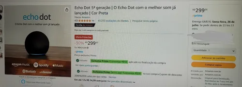 Imagem na descrição da promoção