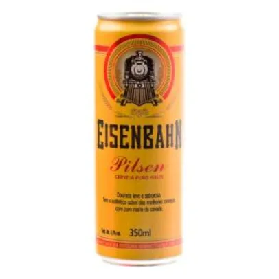 Saindo por R$ 2: Cerveja Eisenbahn Pilsen Puro Malte 350ml por R$ 2 | Pelando