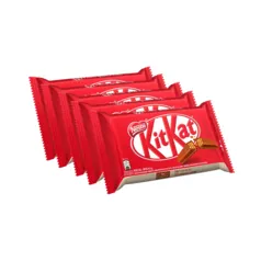 Kit 5 Unidades Chocolate Kit Kat Ao Leite 41,5g