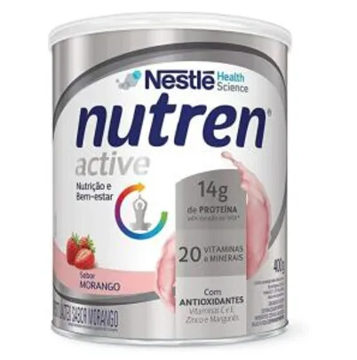 Suplemento Alimentar, Nutren Active, Morango, 400g (Recorrencia) | R$22