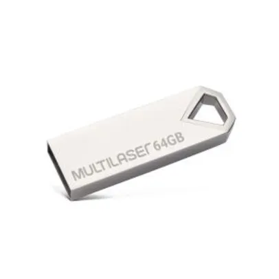Pen drive Multilaser Diamond 64GB USB 2.0 Metálico - PD852 | R$ 70