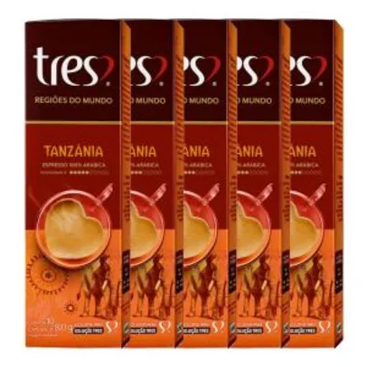 [Prime] 8 caixas de Cápsula de Café Espresso - Tanzânia Regiões Do Mundo - Três Corações | R$ 36