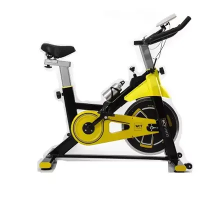 Bicicleta Spinning com Roda de Inércia 8Kg, Suporta até 140Kg - WCT Fitness