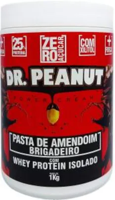 Pasta de Amendoim 1kg Brigadeiro c/Whey - Dr Peanut | R$32