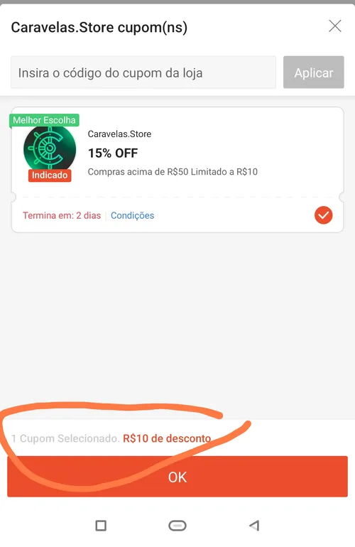 Imagen na descrição da promoção