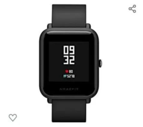 Saindo por R$ 304: Relógio Smartwatch Xiaomi Amazfit Bip Pace Lite Global Preto | Pelando