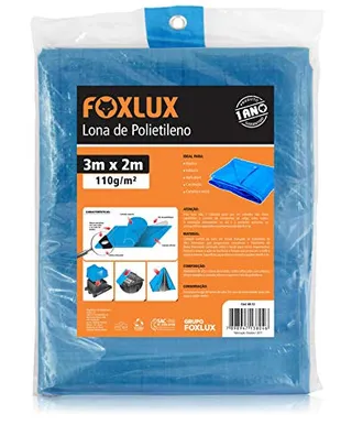 Lona de Polietileno Foxlux – Azul – 3M x 2M | R$32