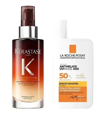 Kérastase e La Roche-Posay Kit  Sérum para Cabelos Secos + Protetor Solar Facial FPS60