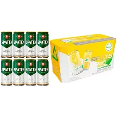 [Vip] Kit Cerveja Spaten Puro Malte Lata 269ml 8 un+ Skol Beats Caipirinha Lata 269ml 8 Un