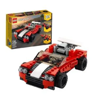 Conjunto de construção LEGO Creator 3 em 1 Carro esportivo 31100 (134 Peças)
