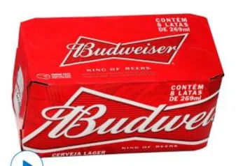 cerveja budweiser 269ml 8 unidades