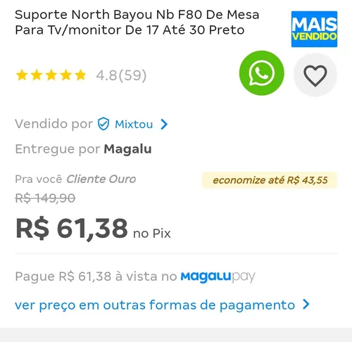 Imagem na descrição da promoção