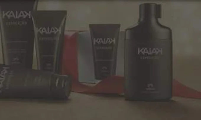 [Natura] Presente Natura Kaiak Expedição - Desodorante Colônia + Shampoo + Gel para Barbear + Gel após Barba + Gel Fixador + Embalagem Desmontada R$ 136,80
