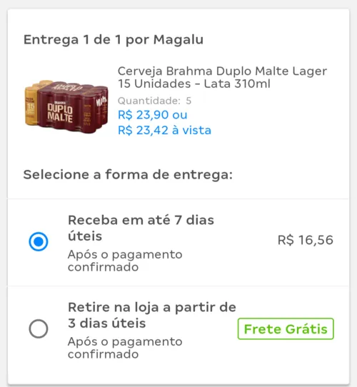 Imagem na descrição da promoção