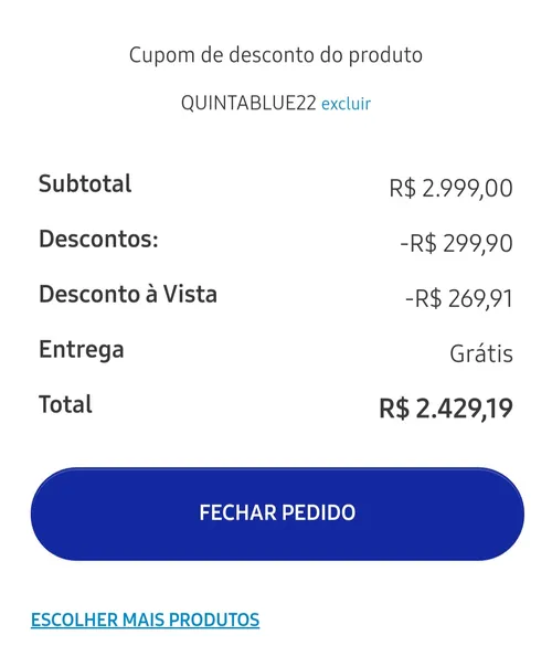 Imagem na descrição da promoção