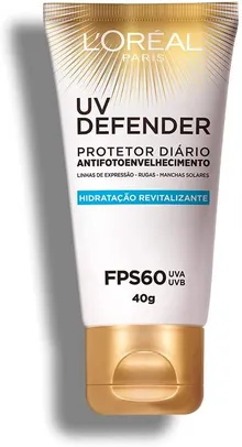Protetor Diário L'Oréal Paris Uv Defender Hidratação Fps 60, L'Oréal Paris | R$27