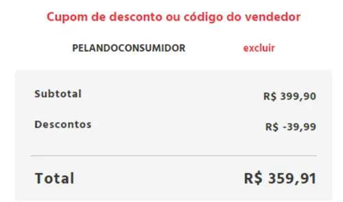 Imagem na descrição da promoção