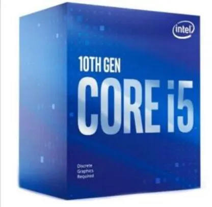 Processador Intel Core i5-10400F Cache 12MB, 2.9GHz LGA 1200 (Sem Vídeo) | R$1122