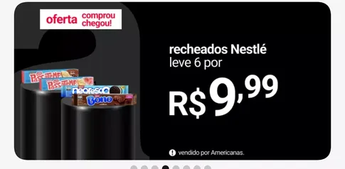 (LEV'6) Bolachas e biscoitos recheados Nestlé 